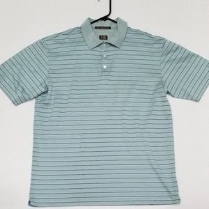 Nike Tiger Woods dri fit men large golf polo shirt